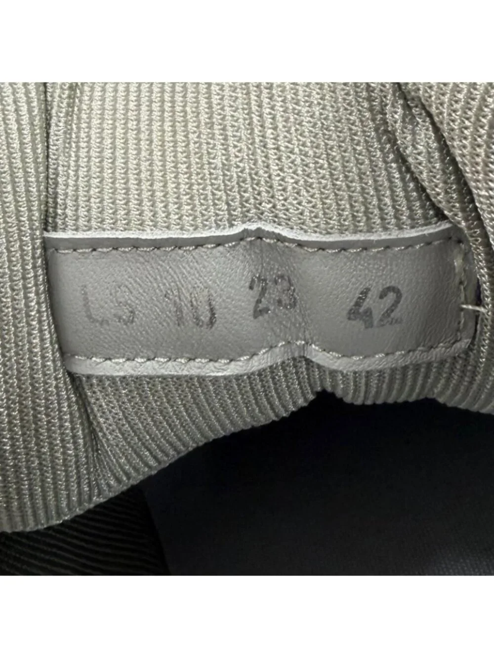 Dior Homme Leather Oblique High Top Sneakers Gray White